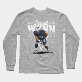 Isaiah Wynn New England Triangle Name Long Sleeve T-Shirt